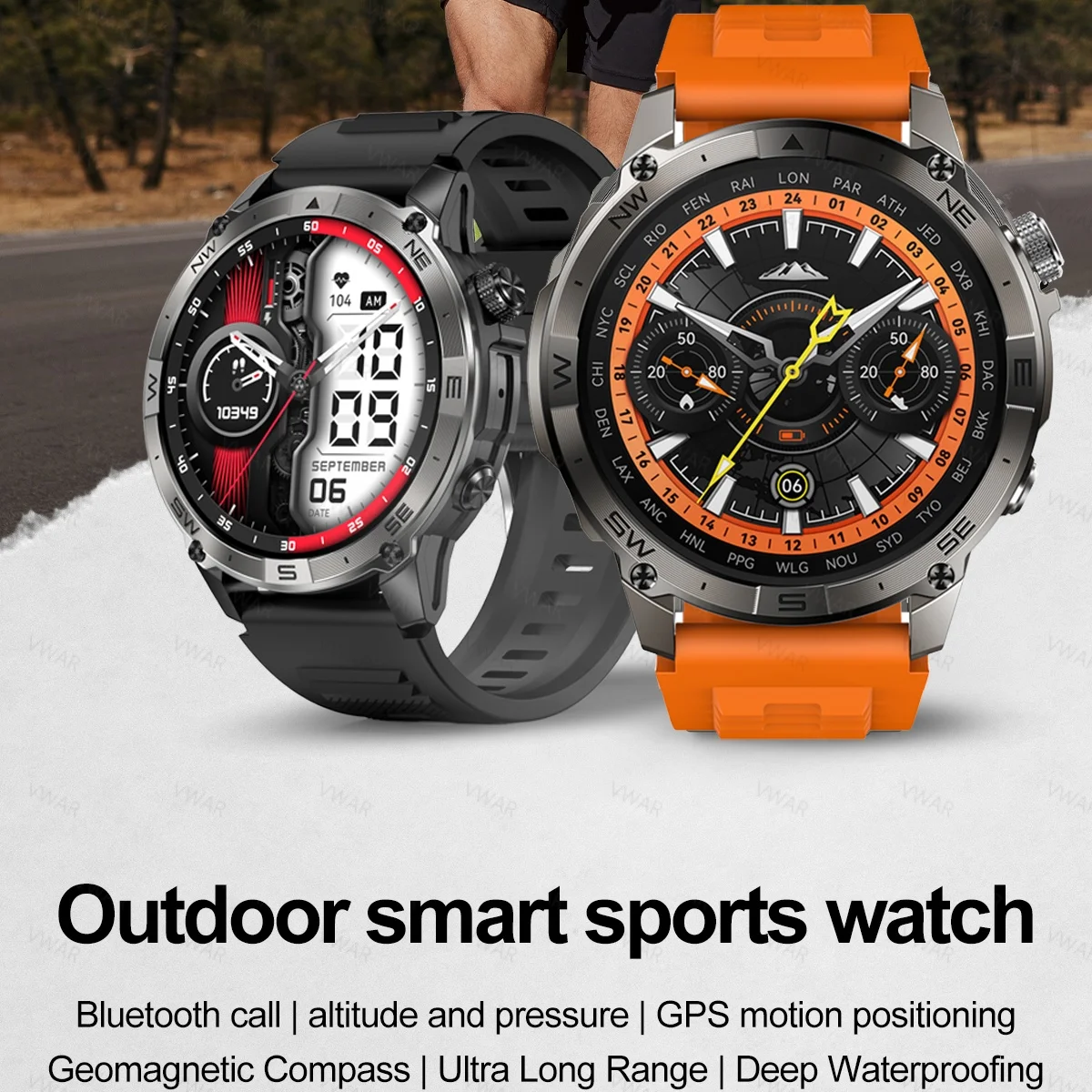 VWAR GPS Smart Watch 1.43” HD  - Watch Vs Smartwatch 评论和价格
