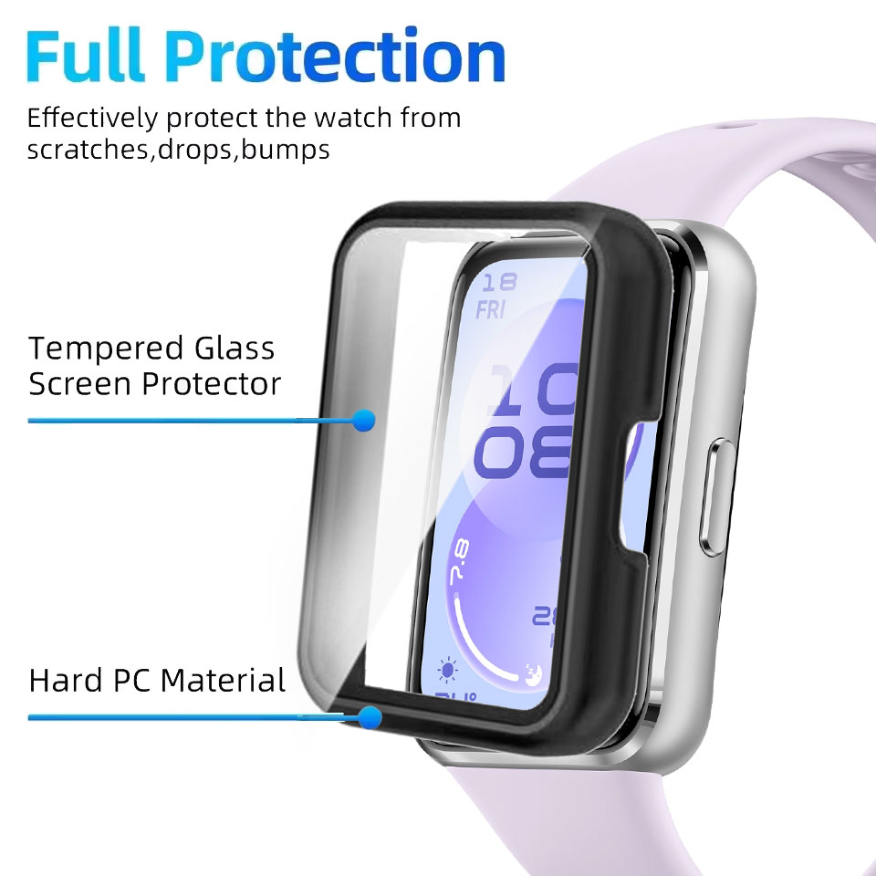 Tempered Glass+Case For Huawei - Smartwatch Watch Huawei 评论和价格