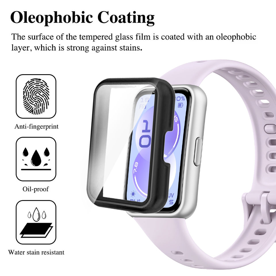 Tempered Glass+Case For Huawei - Smartwatch Watch Huawei 评论和价格
