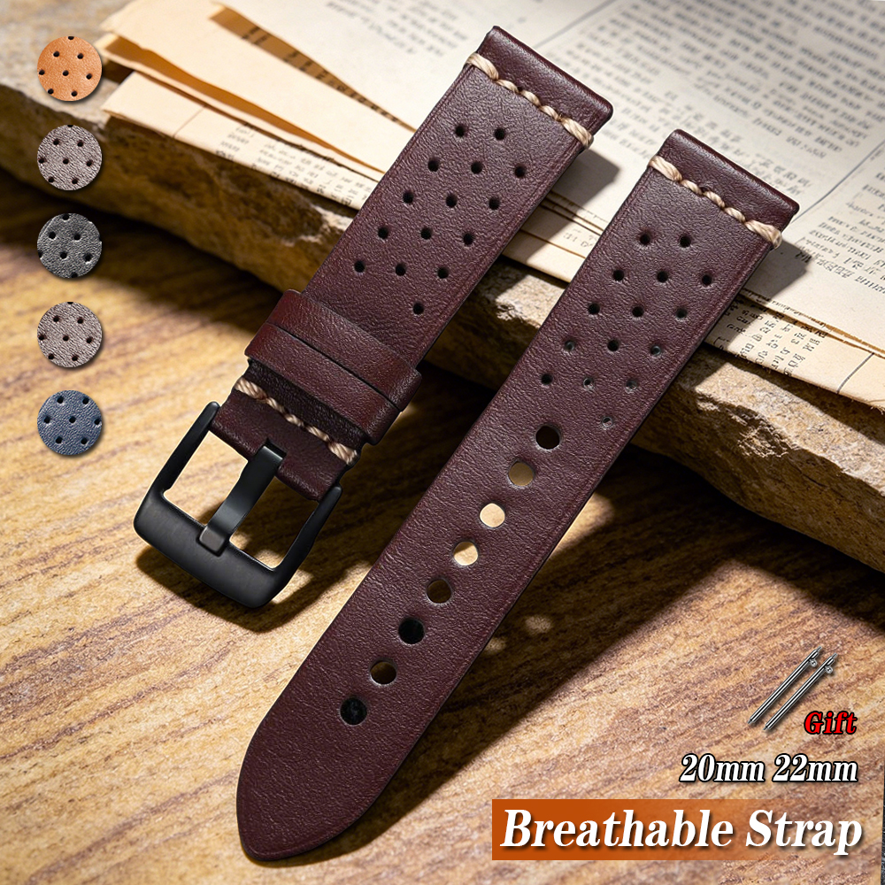 Vintage Cowhide Watch Strap 20 - Smartwatch Vintage Watches For Women 评论和价格
