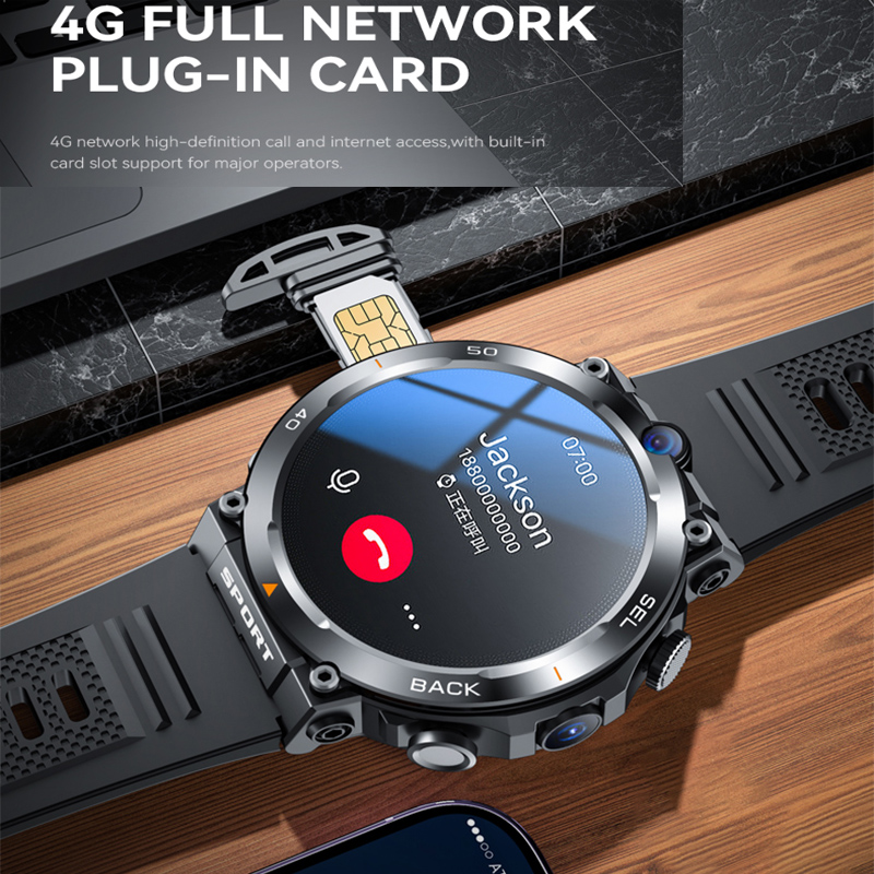 New Google Play 1.39-inch 4G N - Smartwatch Rugged Watches For Men 评论和价格
