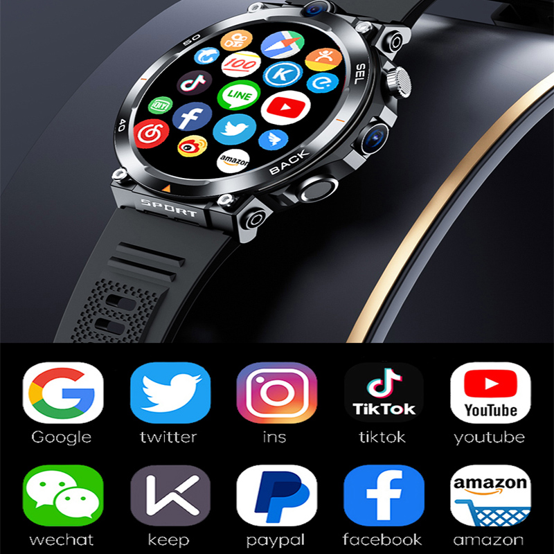 New Google Play 1.39-inch 4G N - Smartwatch Rugged Watches For Men 评论和价格