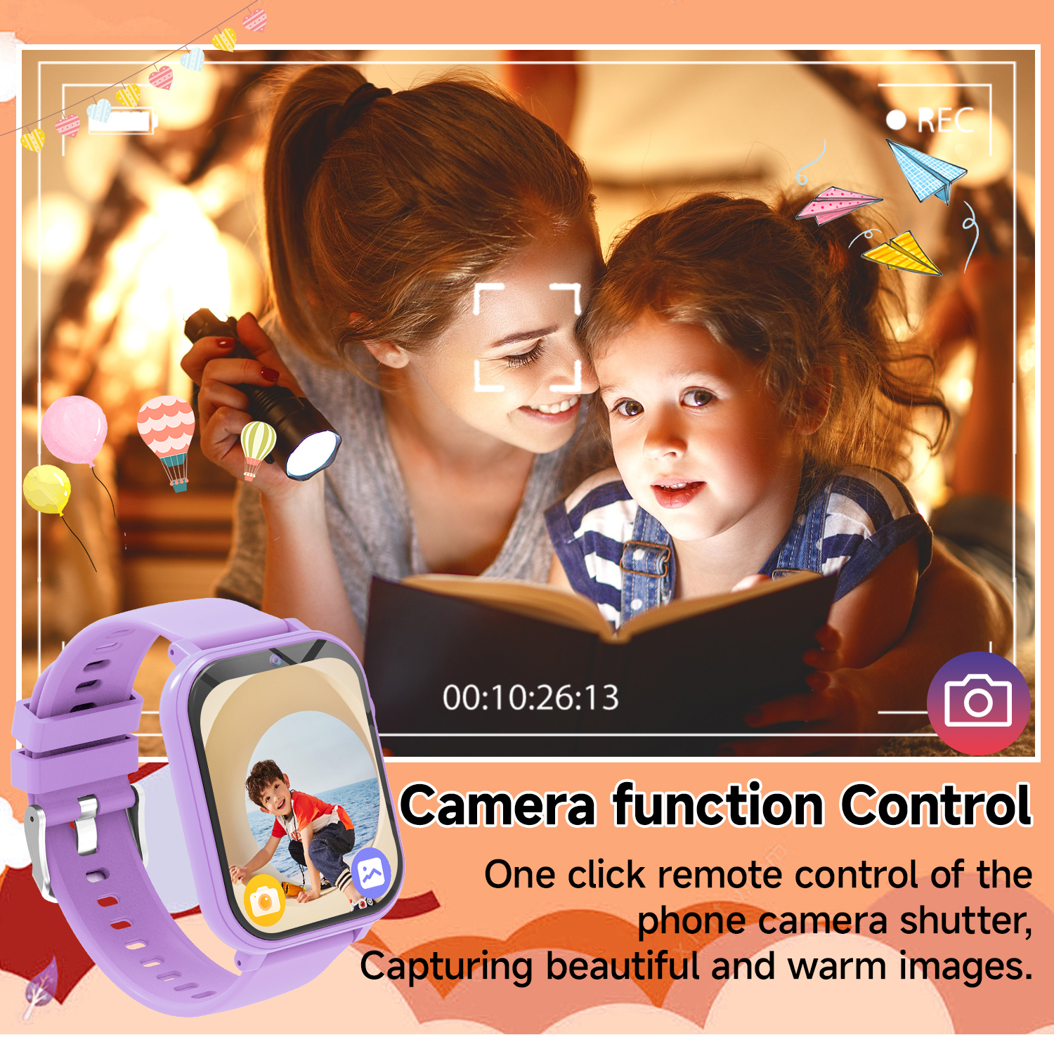 Kids Smart Watch with Camera f - Smartwatch Watches For Kid Boy With Alarm 评论和价格