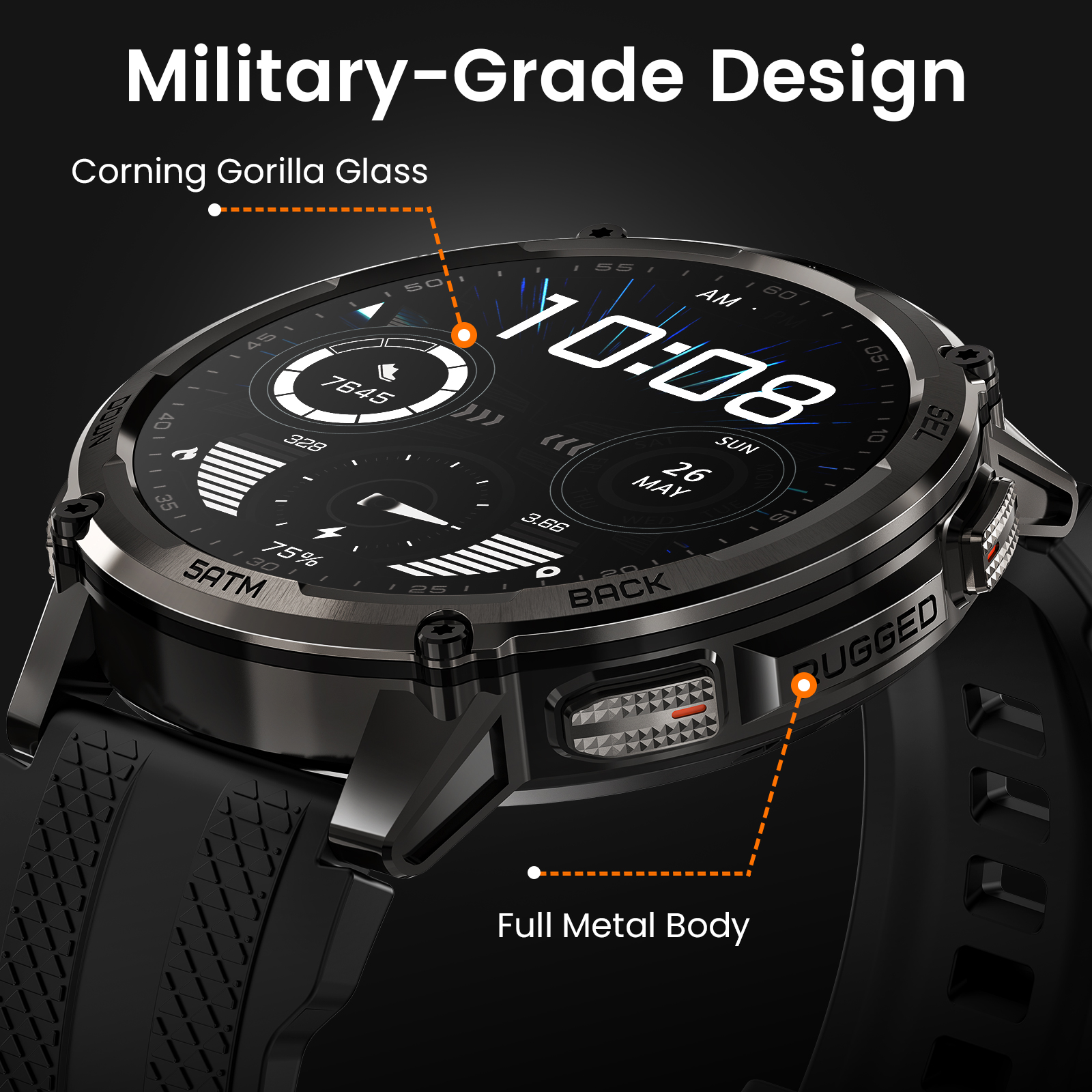 KOSPET TANK T4C Smartwatch Men - Smartwatch Rugged Watches For Men 评论和价格