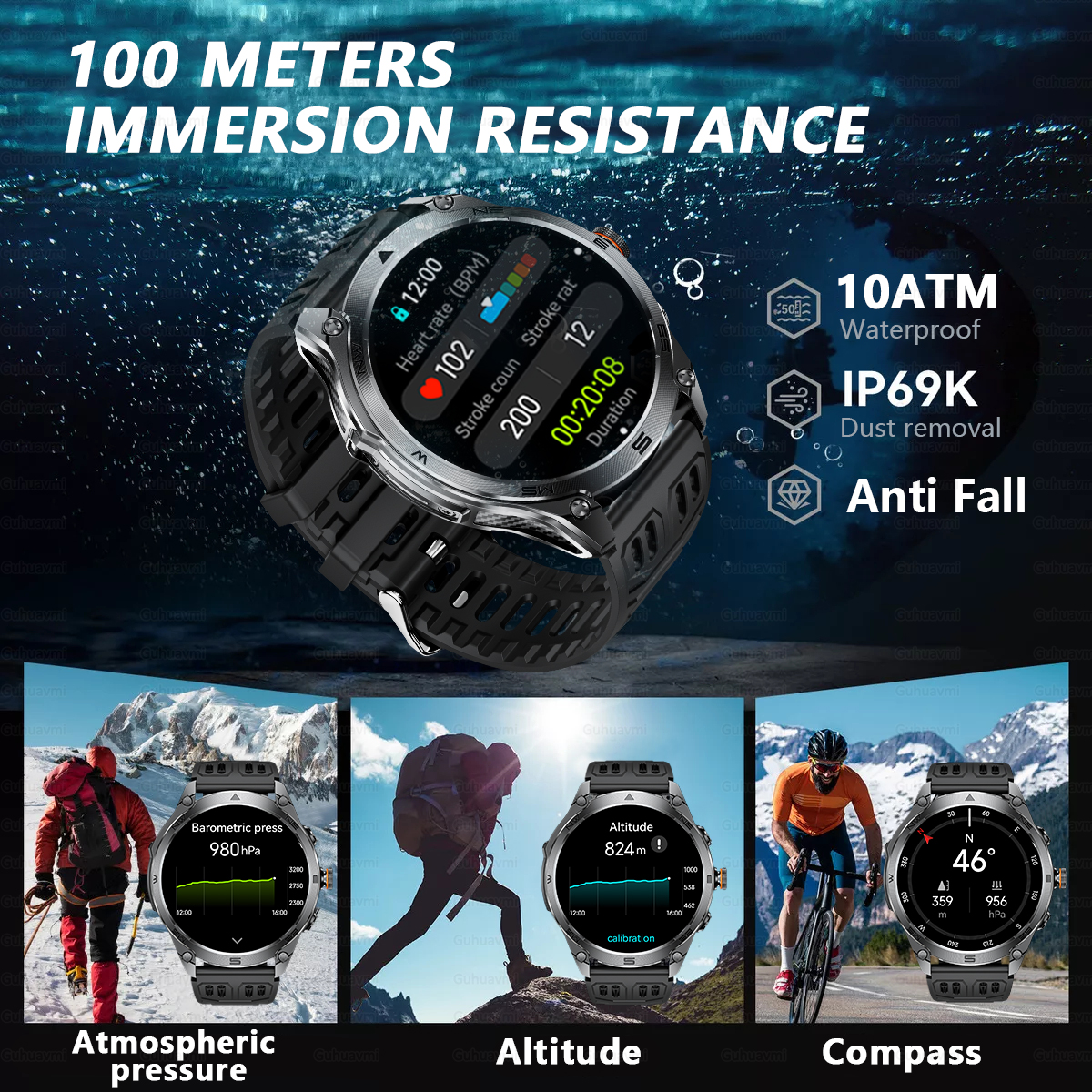 T-Rex 3 Military Grade 1000mAh - Smartwatch Rugged Watches For Men 评论和价格