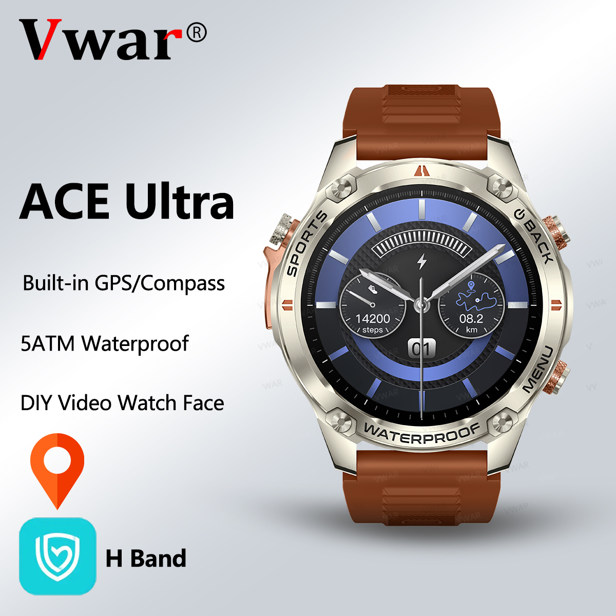 NEW 2025 VWAR ACE Ultra GPS Sm - Watch Vs Smartwatch 评论和价格