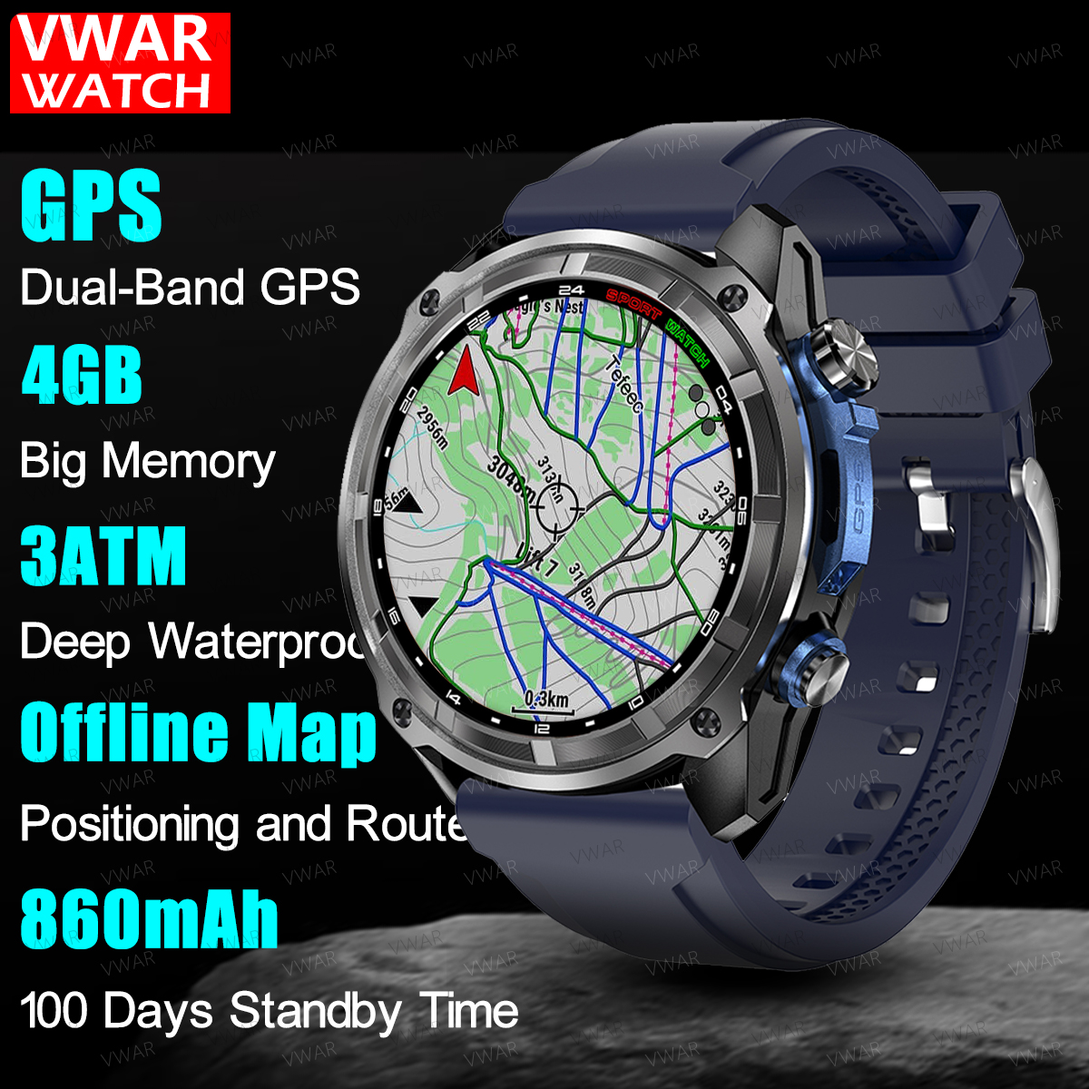 VWAR DTG1 GPS Smart Watch 6 Sa - Watch Vs Smartwatch 评论和价格