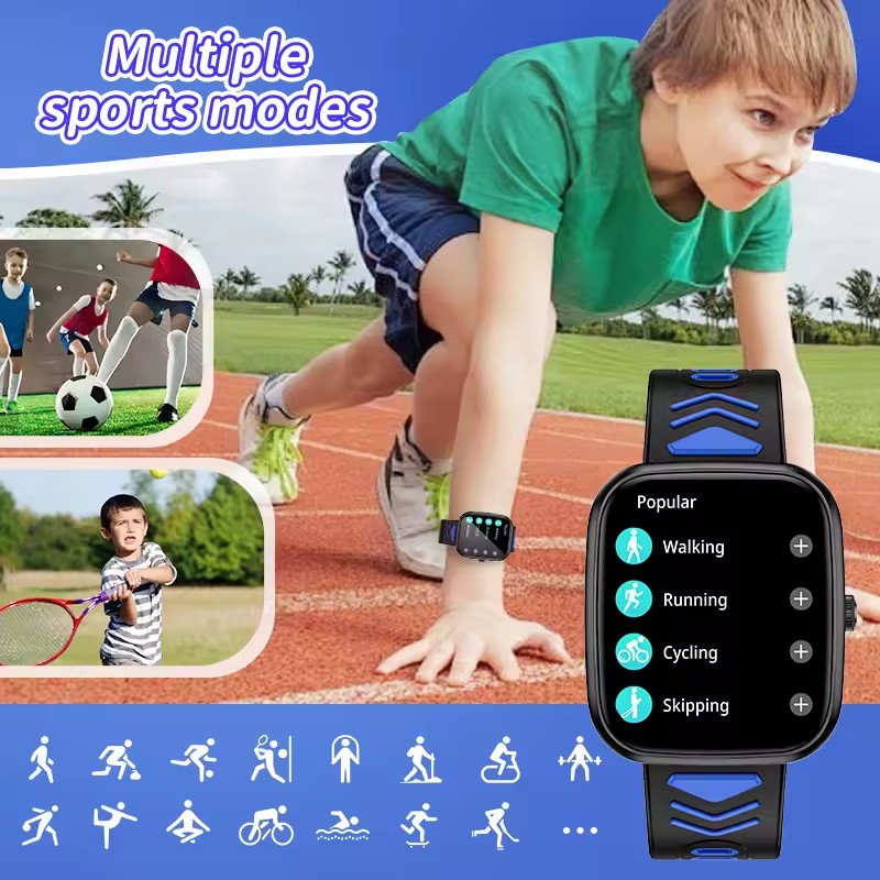 Children Boys Girls Present Sm - Smartwatch Watches For Kid Boy With Alarm 评论和价格