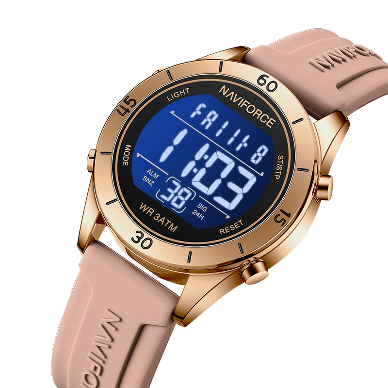 NAVIFORCE Watch For Women Fash - Silicone Sport Band 评论和价格