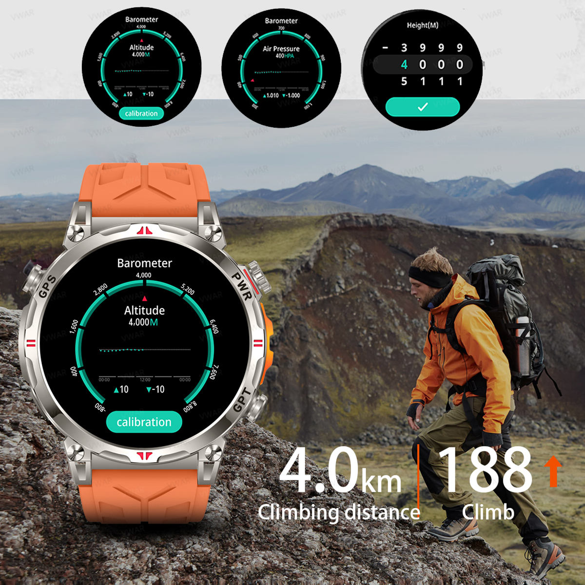 VWAR Air5 Ultra GPS Smartwatch - Watch Vs Smartwatch 评论和价格