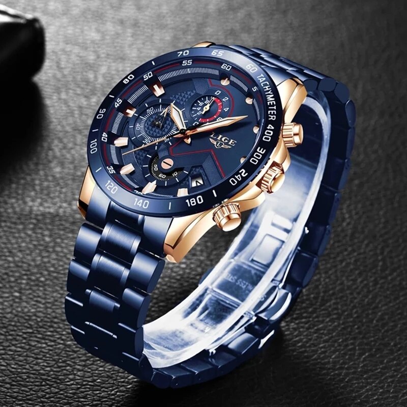 LIGE New Fashion Watches Men S - Smartwatch Watches For Men Brands 评论和价格