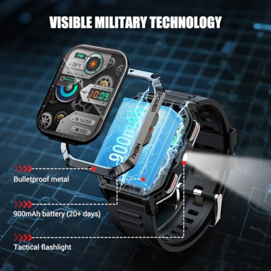Military Tactical Smart Watche - Smartwatch Rugged Watches For Men 评论和价格