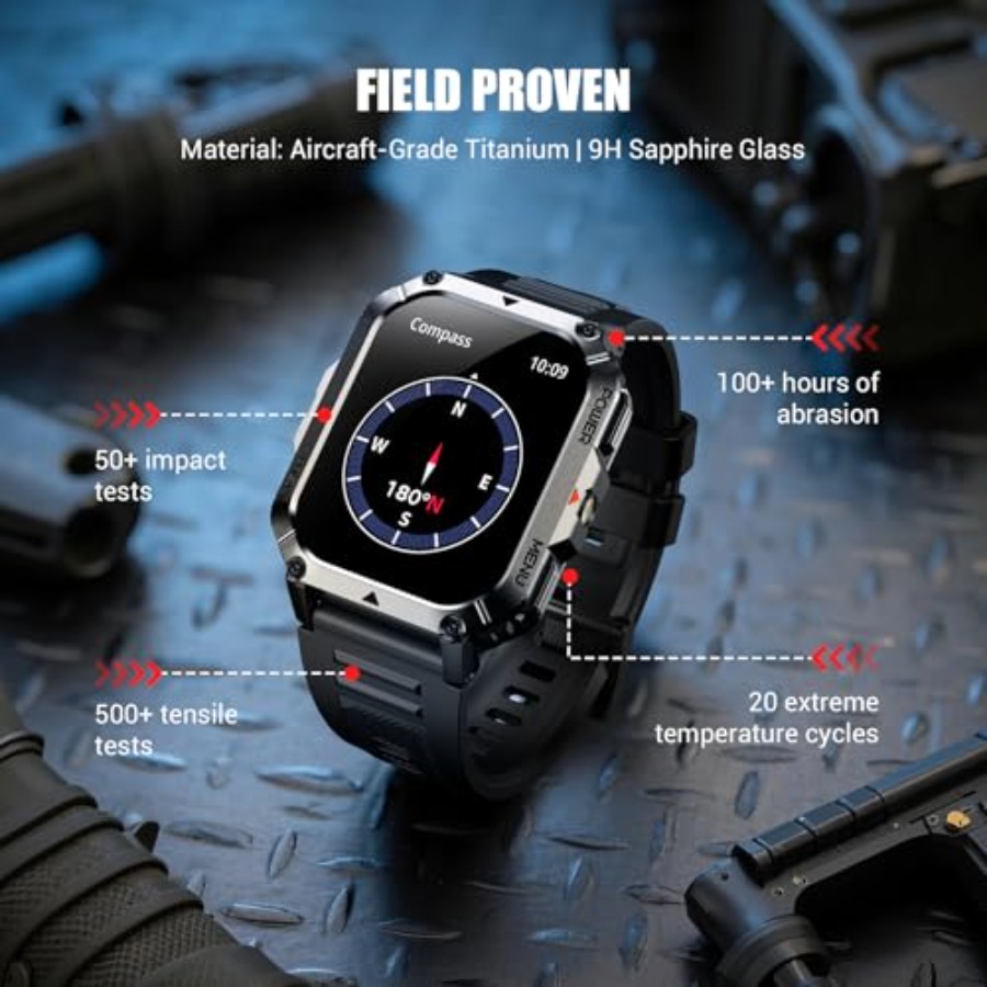 Military Tactical Smart Watche - Smartwatch Rugged Watches For Men 评论和价格