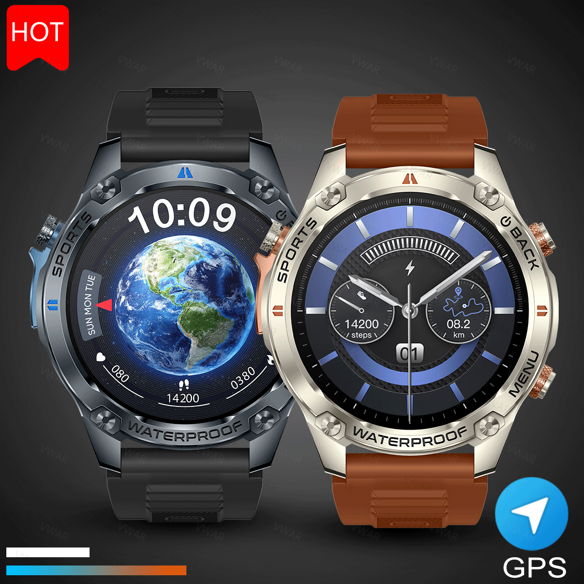 NEW 2025 VWAR GPS Smartwatch 1 - Watch Vs Smartwatch 评论和价格