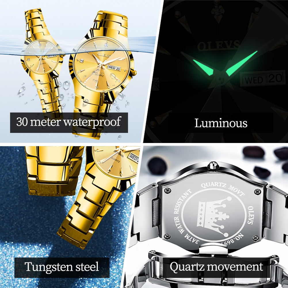 OLEVS TOP Brand Gold Watches f - Smartwatch Watches For Men Brands 评论和价格