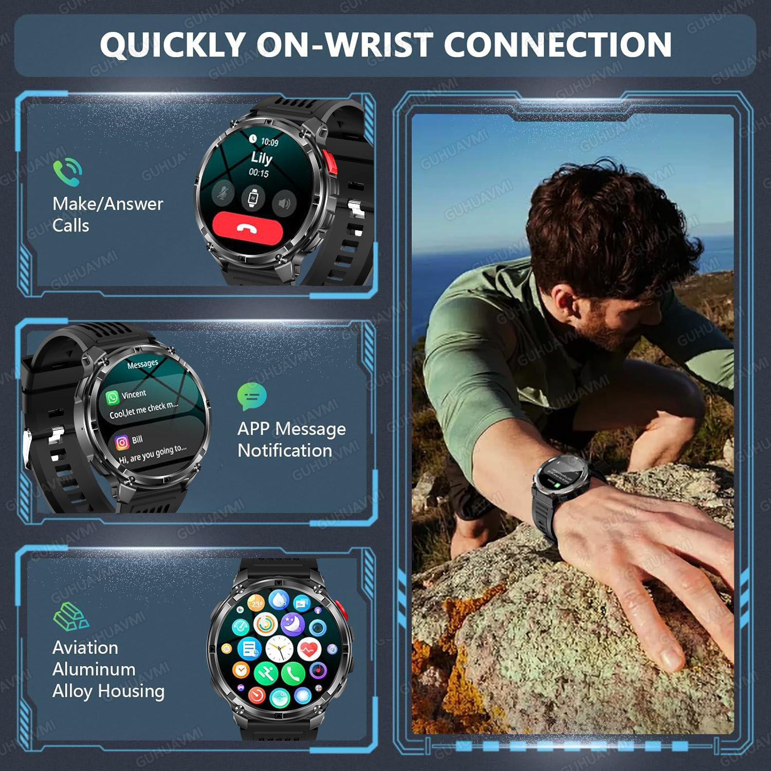 2026 New T-Rex3 Pro GPS Tracke - Smartwatch Rugged Watches For Men 评论和价格