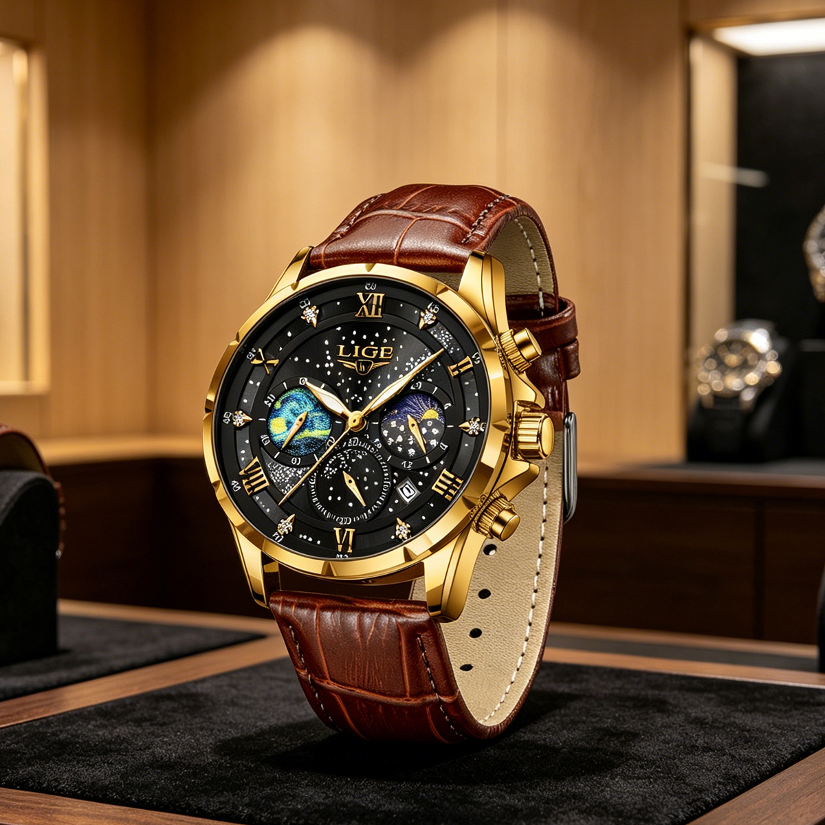 LIGE 2024 Top Luxury Brand Men - Smartwatch Army Watches For Men 评论和价格