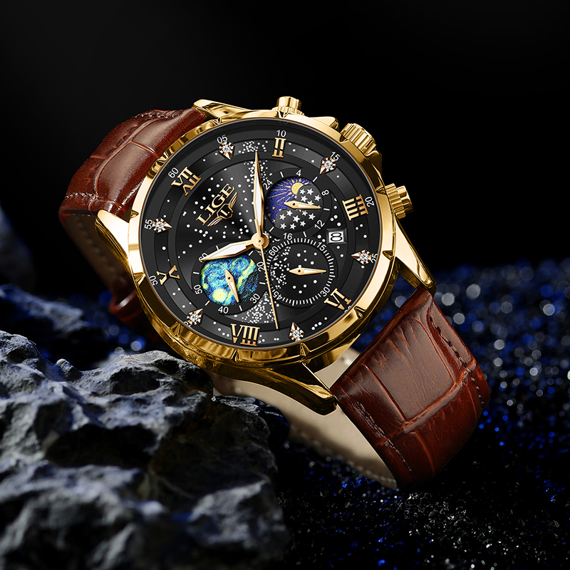 LIGE 2024 Top Luxury Brand Men - Smartwatch Army Watches For Men 评论和价格