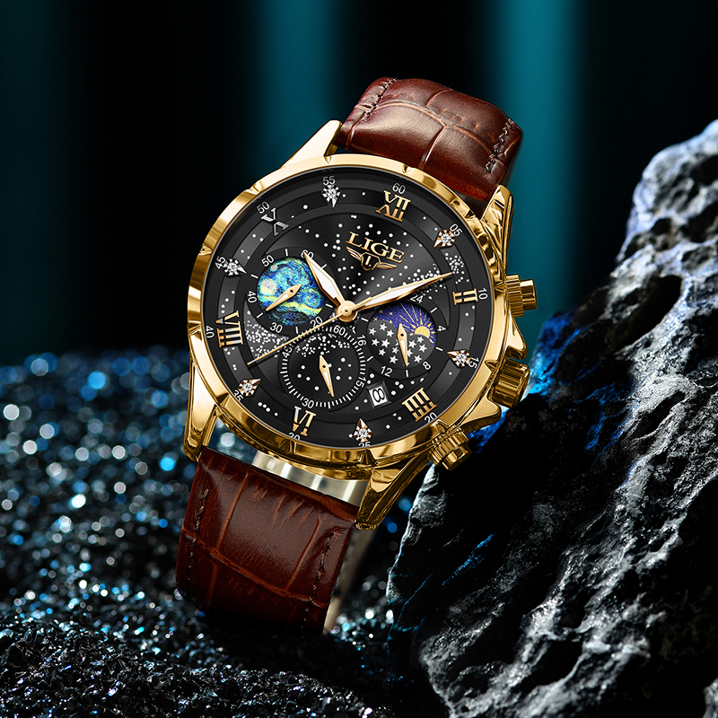 LIGE 2024 Top Luxury Brand Men - Smartwatch Army Watches For Men 评论和价格