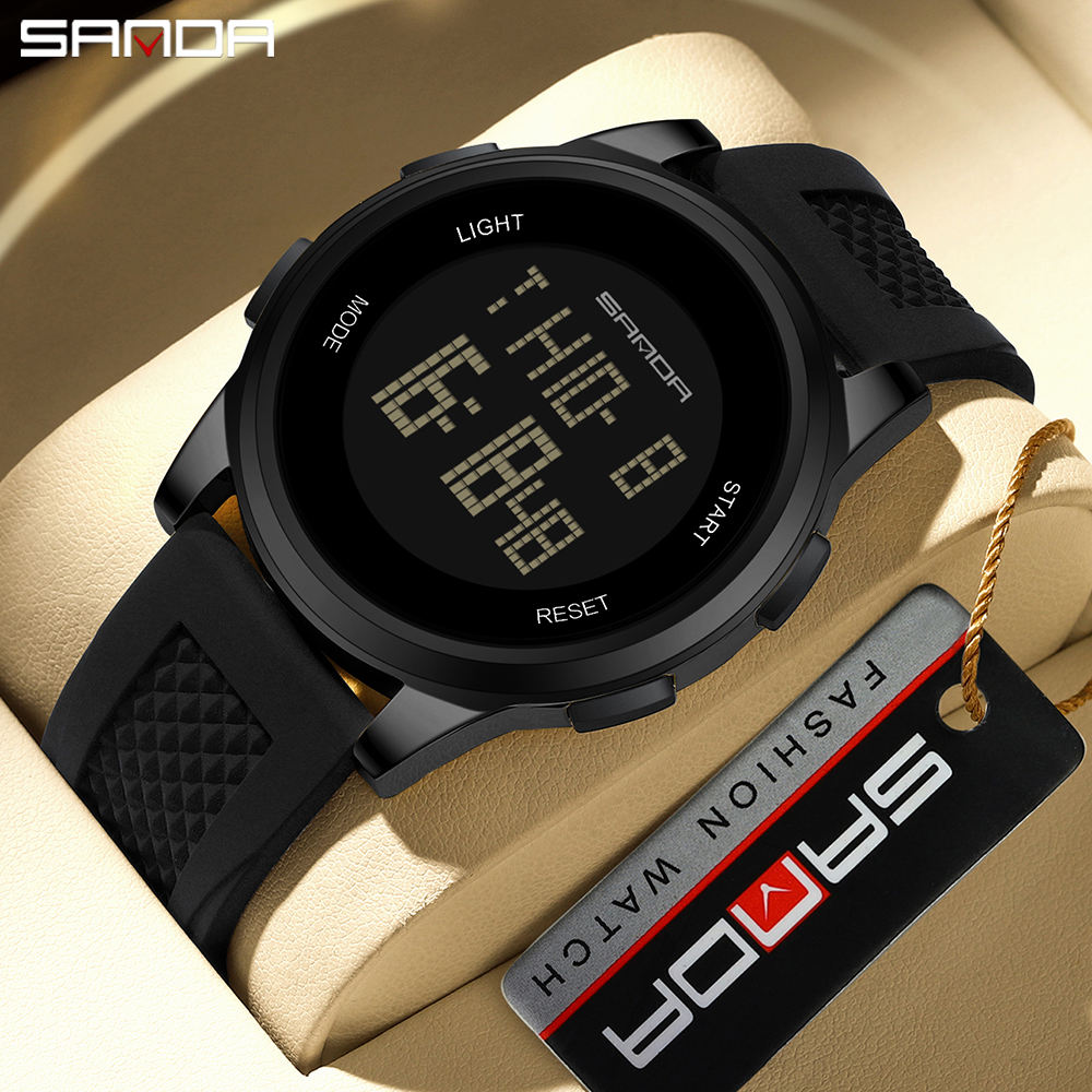 SANDA 9067 Digital Watch Men M - Smartwatch Army Watches For Men 评论和价格