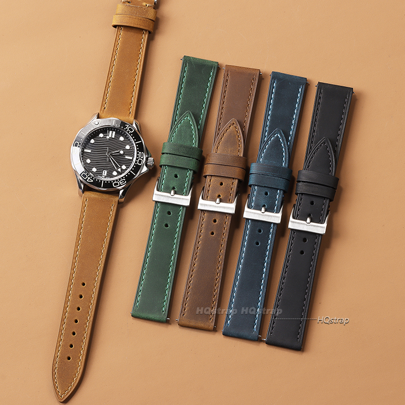 Vintage Cowhide Watch Strap Qu - Smartwatch Vintage Watches For Women 评论和价格