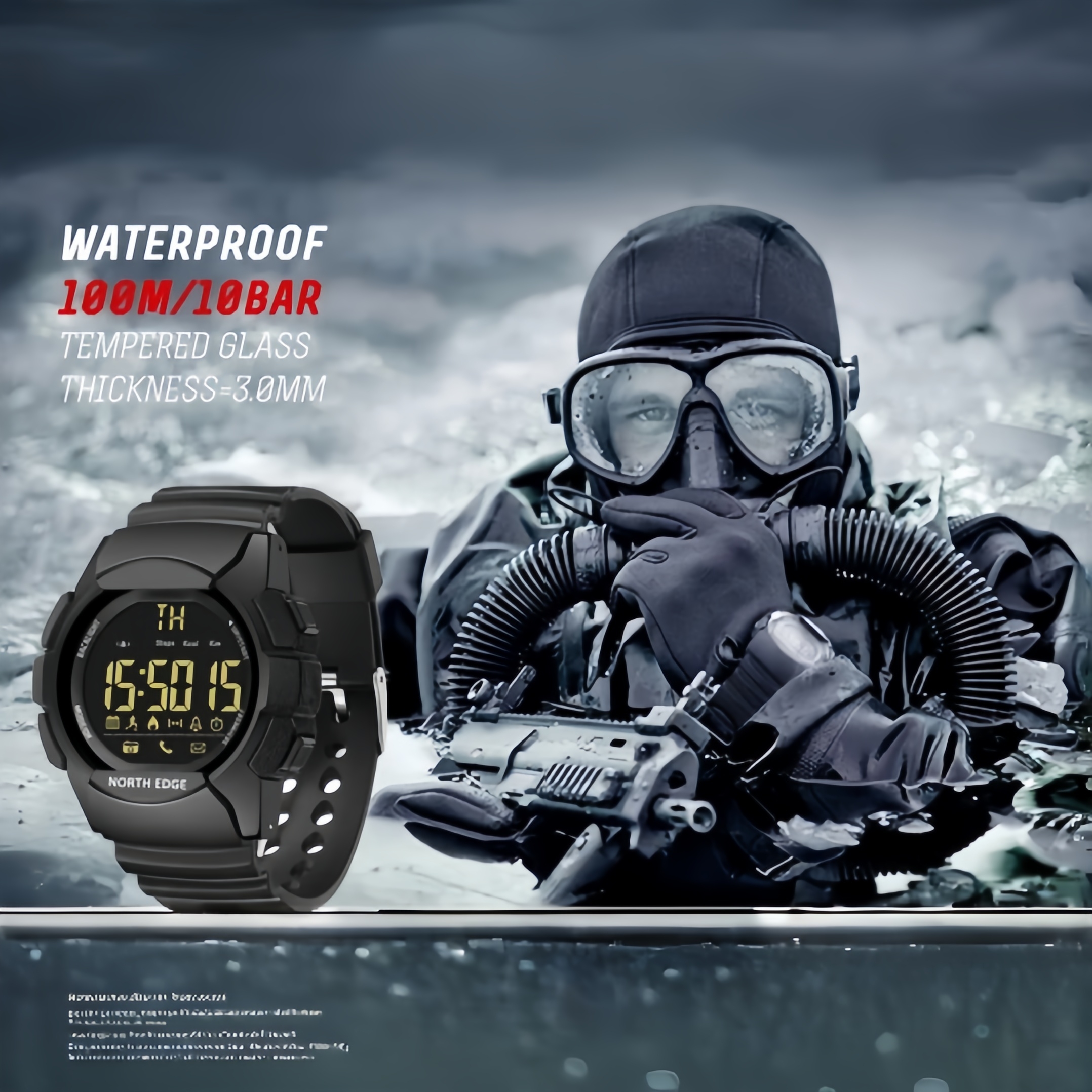 Men's Watch Military Water Res - Smartwatch Army Watches For Men 评论和价格