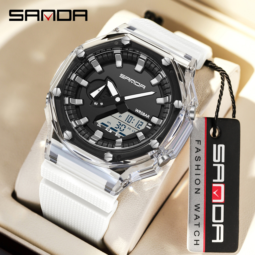 SANDA 3341Digital LED Watch Me - Smartwatch Army Watches For Men 评论和价格