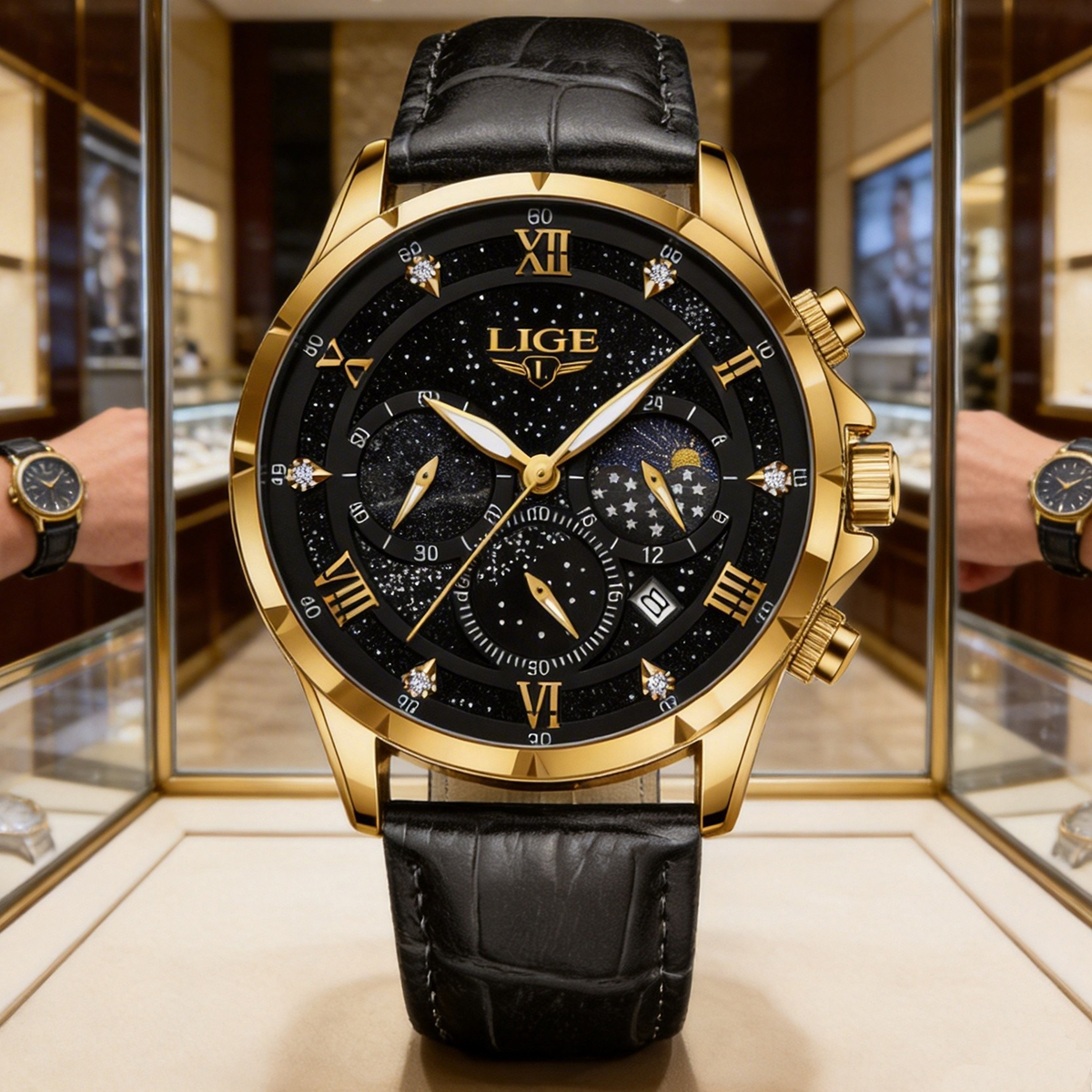 LIGE 2025 Top Luxury Brand Men - Smartwatch Army Watches For Men 评论和价格