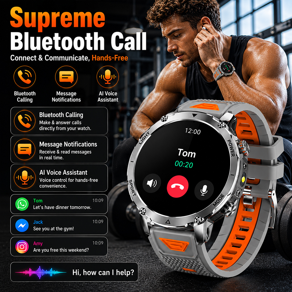 New Rugged Military SmartWatch - Smartwatch Rugged Watches For Men 评论和价格