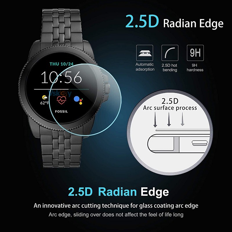 5PCS Screen Protector for Foss - Fossil Watches Smartwatch Gen 4 评论和价格