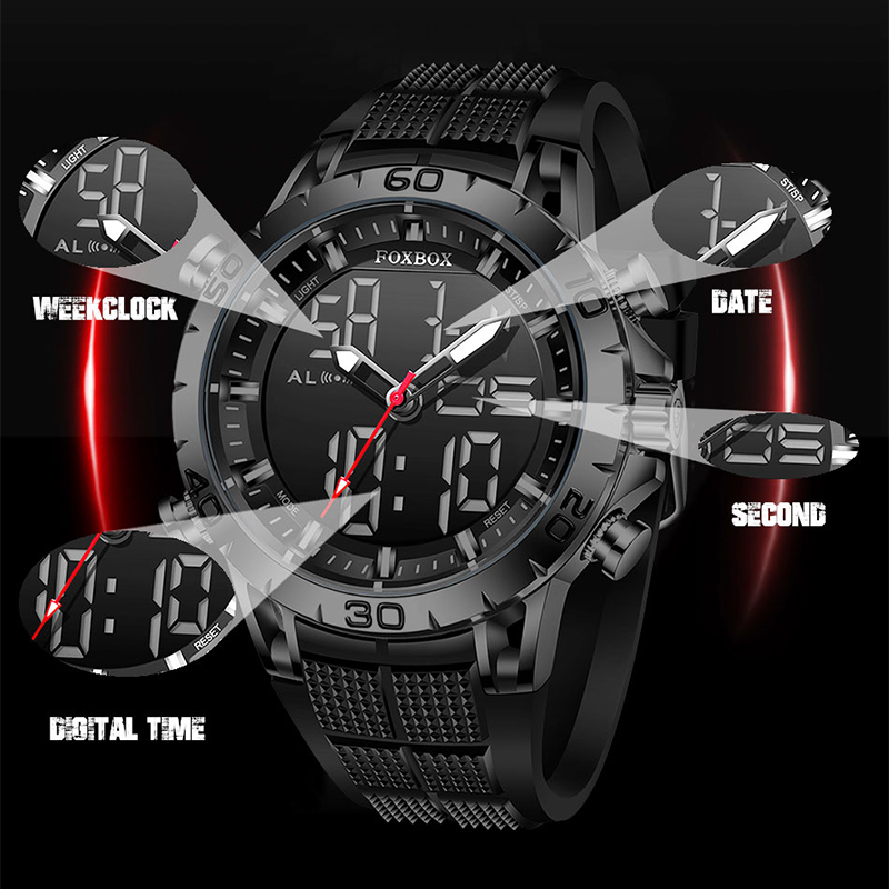 FOXBOX Mens Watches Sports Top - Smartwatch Watches For Men Brands 评论和价格