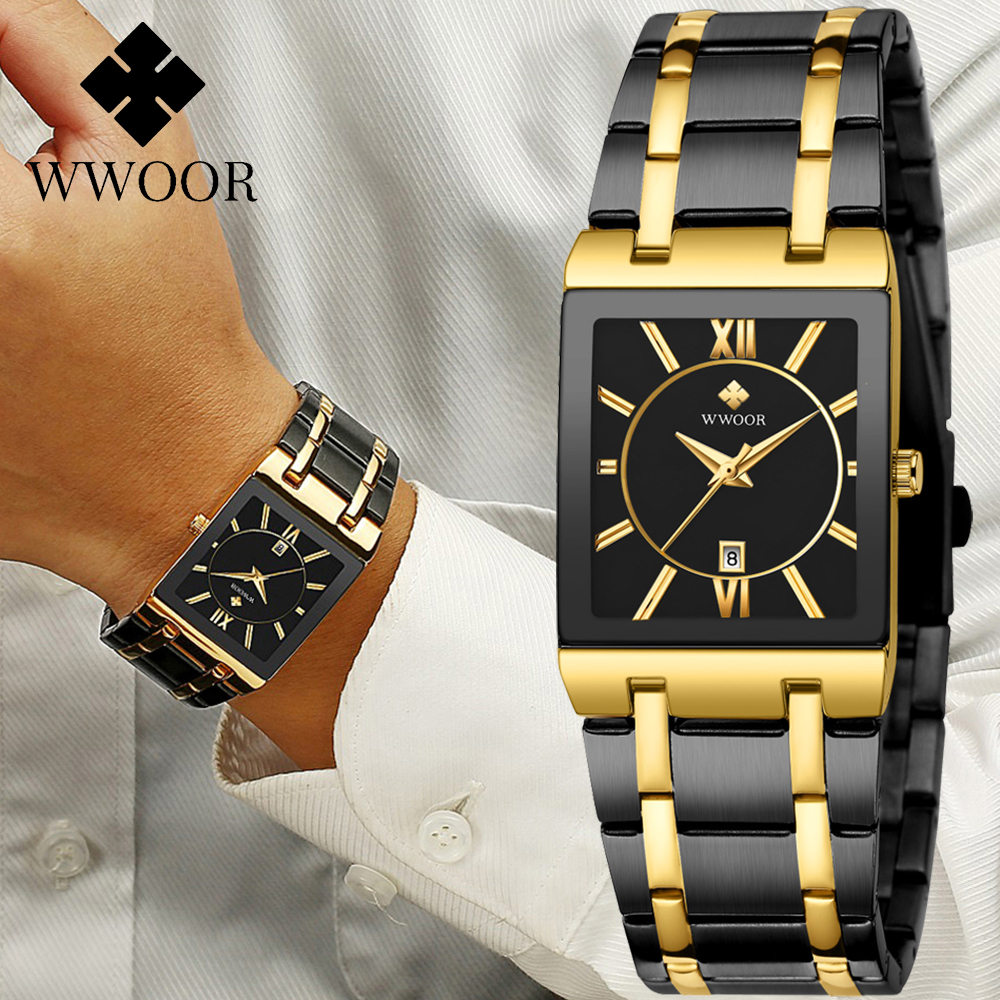 WWOOR Brand Luxury Gold Bracel - Smartwatch Watches For Men Brands 评论和价格