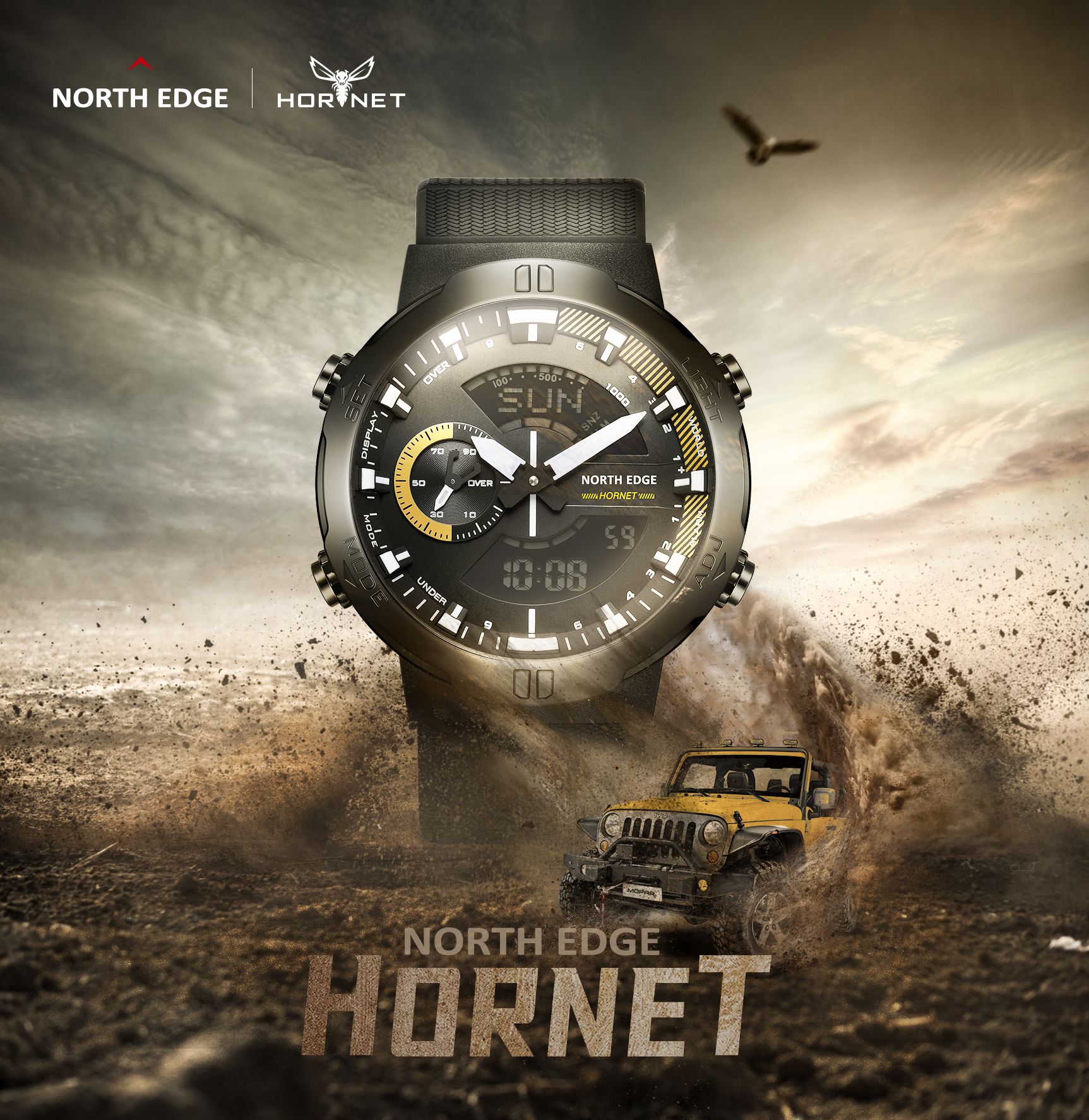 NORTH EDGE Mens Smart Watch Wo - Smartwatch Army Watches For Men 评论和价格
