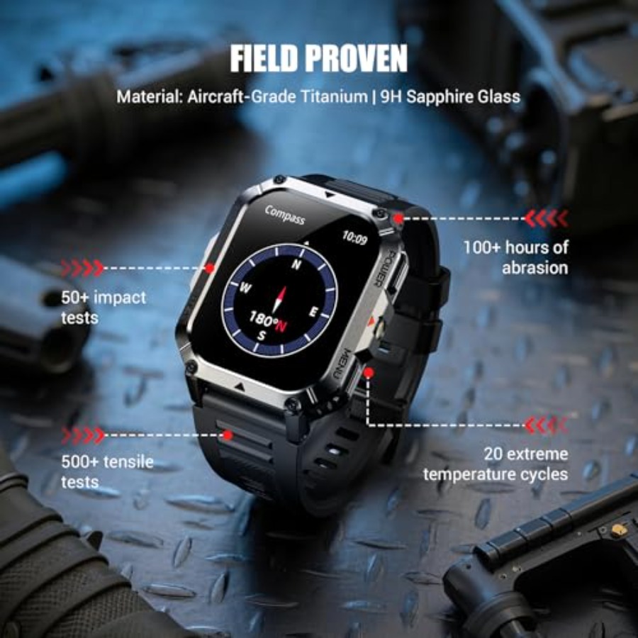 Military Tactical Smart Watche - Smartwatch Rugged Watches For Men 评论和价格